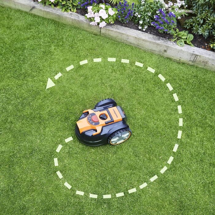 Робот-газонокосарка LawnMaster VBRM16 OcuMow для газонів до 100 м², самохідний, бездротовий, акумуляторний 24В 4.0Ah Li-Ion