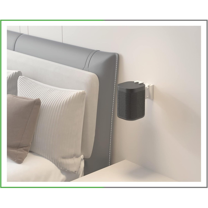Підставка для SONOS ONE та Play:1 Conecto CC50596-2 (2 шт.) - білий, з кабелеуправлінням, 71.6 см, до 3 кг