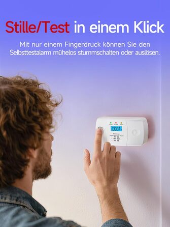 Датчик CO Heimann 722ESY з Wi-Fi, 10 років служби, сумісний з Tuya/SmartLife, EN50291