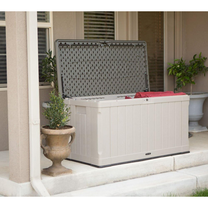 Садовий ящик для зберігання Lifetime 60089, 127x64x67 см, коричневий, стійкий до УФ-випромінювання