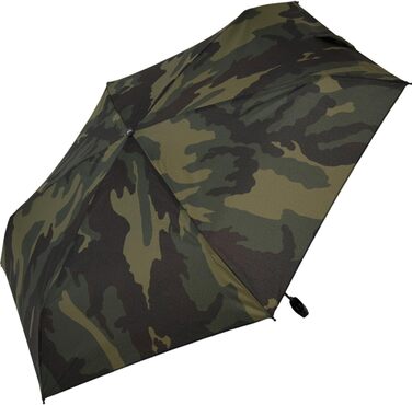 Кишенькова парасолька iX-brella Super Mini з чохлом і затискачем на ремінь 94cm камуфляжний дизайн оливковий