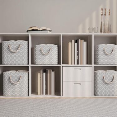 OUTBROS Коробки для зберігання 33 x 23 x 20 см, 3 шт. (Сірий, з мішком, ручка, складні)