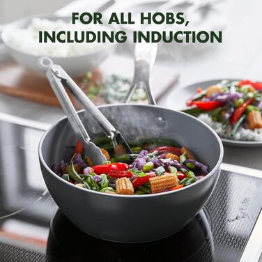 GreenPan Valencia Pro каструля з нержавіючої сталі 20 см / 2 л, з антипригарним покриттям Hartelox, без PFAS, для індукційних плит, сумісна з духовкою, сіра