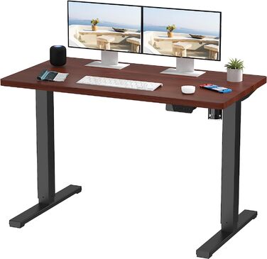 Електричний регульований стіл SANODESK 200x95 см, ергономічний письмовий стіл для дому та офісу, колір клен