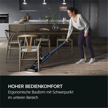 Бездротовий пилосос AEG 2в1, блакитний, QX7-1-I360: акумуляторний, для дому, з насадкою PetPro, до 50 хв роботи