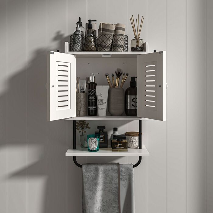 Підвісна поличка Relaxdays з тримачем для рушників