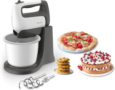 Міксер ручний Moulinex Prep'Mix+ HM4641 з нержавіючою сталлю, 5 швидкостей, чаша 2.5 л