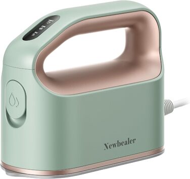 Праска з парою Newbealer 1200W: компактна, для подорожей, 3 режими, швидкий нагрів 45с, зелена