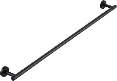 Тримач для рушників KES, стійка для рушників, багетна стійка, багетний тримач, нержавіюча сталь SUS304, настінний, 70 см, чорний