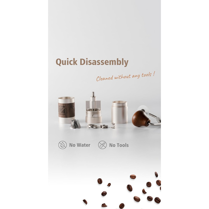 Кавомолка ручна 1Zpresso Q Heptagonal, компактна, для подорожей, з нержавіючою сталлю