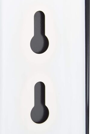 Тримач для щітки для унітазу настінний, тримач для щітки для унітазу з туалетною щіткою, для настінного кріплення, ВхШхГ 38,5x8x8 см, сріблястий/чорний (8,5 x 8,5 x 44,5 см)