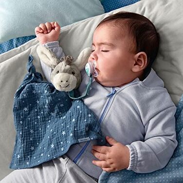 Набір Sterntaler Trumli - плед з вишитим ім'ям, плед з ланцюжком та мусліновою тканиною, м'який іграшковий плед для сну, персоналізований плед для немовлят та дітей