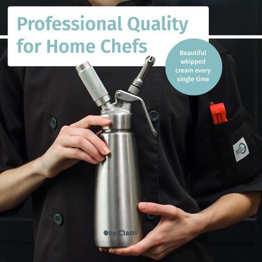 Дозатор для збивання вершків з нержавіючої сталі - Cream Whipper Otis Classic - 1 Pint