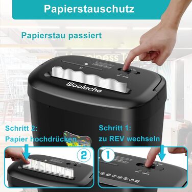 Шредер Aktenvernichter CD228P-12: знищення 12 аркушів, кредитних карт, CD, скріпок, 25л