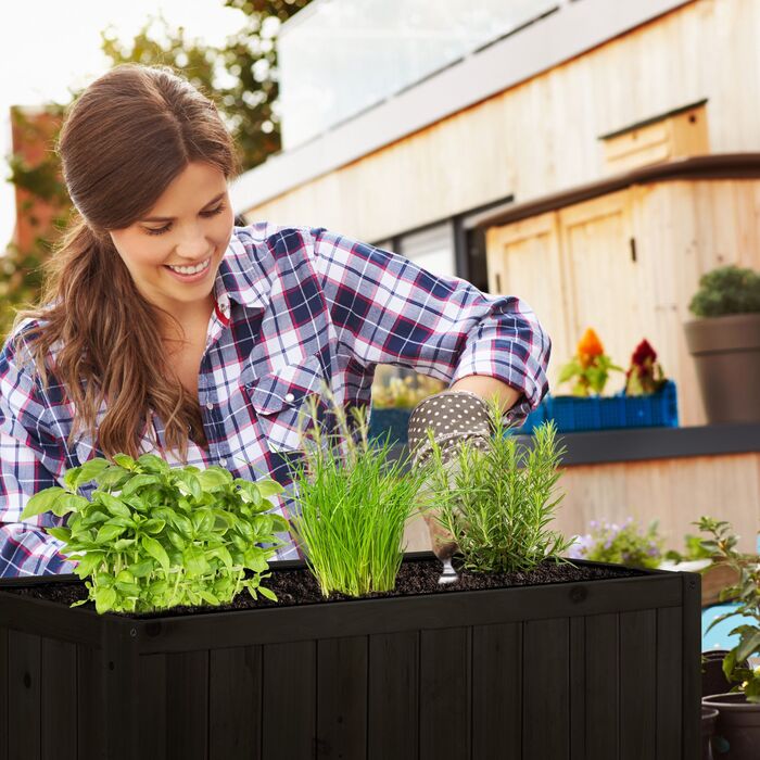 Підвищене грядка Relaxdays з соснового дерева