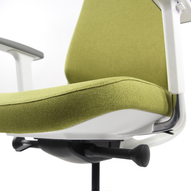 Офісне крісло / поворотне крісло CHIARO T4 WHITE тканина зелена hjh OFFICE