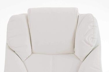 Офісний стілець Xanthos, оббивка зі штучної шкіри, поворотний, регульований по висоті, колір білий