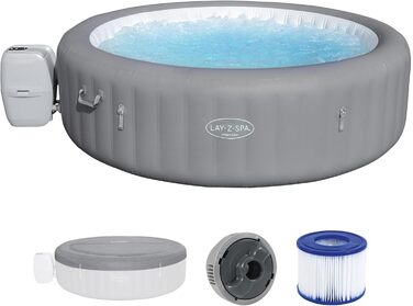 Надувний гідромасажний басейн-джакузі Bestway LAY-Z-SPA XXL WLAN Grenada AirJet, овальний, 270 x 180 x 71 см