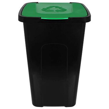 Відро для сміття TW24 об'ємом 50 л для вторинної переробки з вибором кольору відро для сміття з відкидною кришкою відро для сміття відро для сміття (зелений)