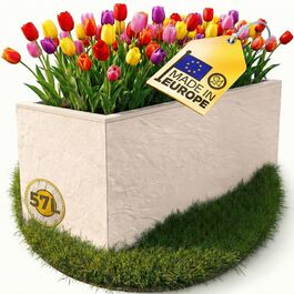 Плантажер Ondis24 Vulkan 57л, прямокутний, з водосховищем, для балкона та тераси