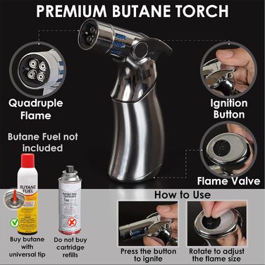 Набір для копчення віскі та коктейлів Smokeologist – 8 натуральних ароматизаторів, подарункова дерев'яна коробка, преміум-пальник на бутані