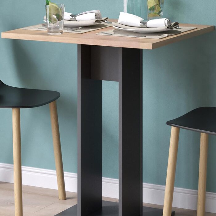 Стол журнальний Vicco Repose, 65x65 см, антрацит