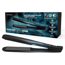 Керамічний випрямляч REVAMP Progloss Ultra X Shine Випрямляч для волосся з широкими підпружиненими керамічними іонними пластинами, професійне випрямлення та завивка для довгого густого волосся, технологія надшвидкого нагрівання