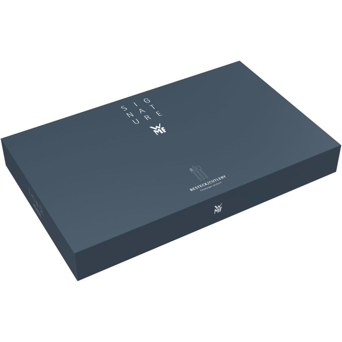 Набір столових приборів WMF Merit, 30 предметів, на 6 осіб, з нержавіючої сталі Cromargan protect®, ергономічний дизайн, піскоструйна обробка, придатний для миття в посудомийній машині, ковані леза, у коробці