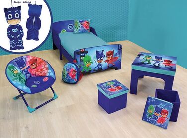 Дитяче ліжко Fun House 712868, Pyjamahelden, 140x70 см, з ламелями, блакитне