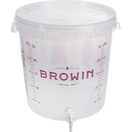 Ємність для бродіння Browin 30 л пластикова біла 