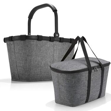 Сумка-холодильник Reisenthel Carrybag Twist Silver для покупок з ізотермічною сумкою-органайзером