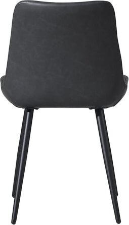 Набір обідніх стільців CLIPOP - 4 шт. з штучної шкіри, зелені, для кухні та вітальні