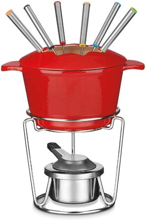 Набір для фондю Cuisinart 13 предметів, чавун, червоний