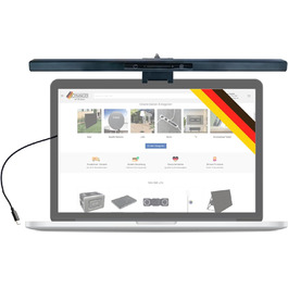 LED лампа на монітор Schwaiger з USB-C, сенсорне керування, 1,5м кабель, для дому, офісу та ігор