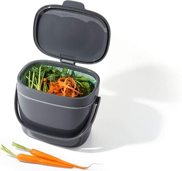 OXO Konteiner для компосту Easy-Clean, 6.6л, пластик, антрацит