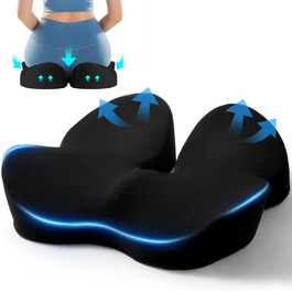 Подушка для офісного крісла Firhuza Memory-Sitzkissen: ергономічна, для полегшення болю в спині та ішіасу, з memory foam