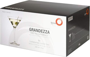 Набір келихів для коньяку Stölzle Lausitz Grandezza 610 мл (6 шт.) - келихи для коньяку, бренди, Мартіні, стійкі до миття в посудомийній машині