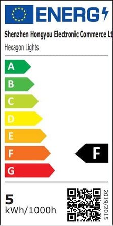 Смарт LED панелі Hexagon RGB, 8 шт. – настінне декоративне підсвічування для кімнати та геймерської зони, музична синхронізація