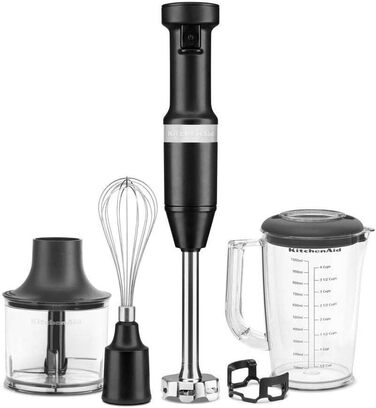 Ручний блендер Kitchenaid 5KHBV83EBM, чорний матовий, чорний