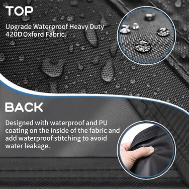 Водонепроникний чохол для садово-патіо меблів GARPROVM, 242x182x100 см, Оксфорд, для софи, столу, меблевих наборів