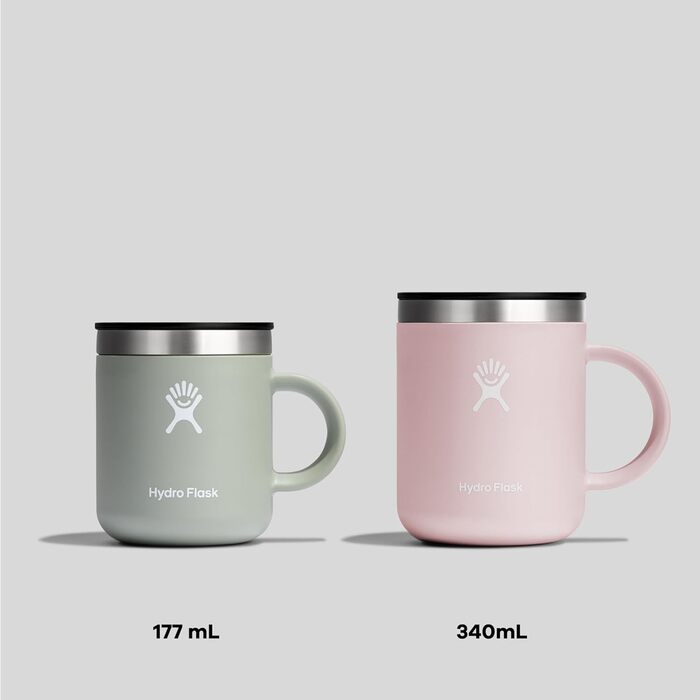 Термокружка Hydro Flask 354 мл (12 oz) з нержавіючої сталі, чорна, з кришкою та ручкою