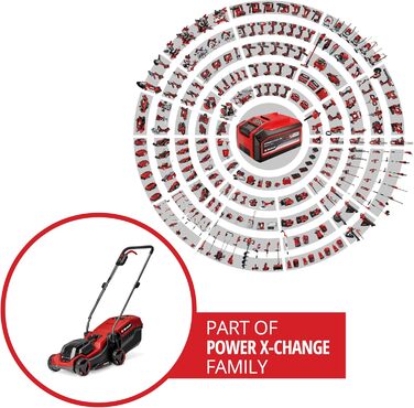 Акумуляторний газонокосарка Einhell City GE-CM 18/30 Li-Solo (18 В, 30 см, Brushless, 25 л, 30-70 мм)