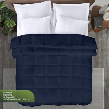 Комплект постільної білизни Utopia Bedding: ковдра 200x200 см, поліестер 350 GSM (білий)