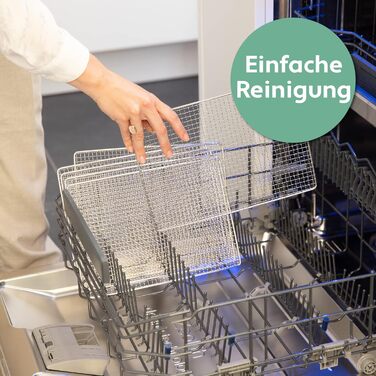 Дегідратор Vita 5 з 6 решітками для сушіння фруктів, овочів та м'яса. Поверхня сушіння 0,7 м², регулювання температури 35-75°C, таймер 24 год, LED дисплей, 650W