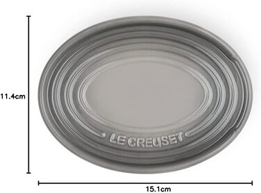 Підставка для ложок Le Creuset овальна з кераміки, вишневий колір, 71507150600099 (Чорний матовий)