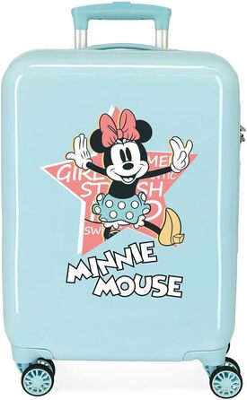 Валіза Disney Mickey Cabin зелена, 50x38x20 см, ABS, кодовий замок, 34 л, 3 кг, 2 переноски