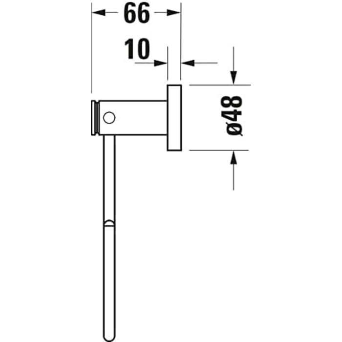 Полотенцесушитель Duravit D-Code, настінний полотенцесушитель, хромований полотенцесушитель, 158x67x182 мм 158x67x182 мм Полотенцесушитель Duravit D-Code