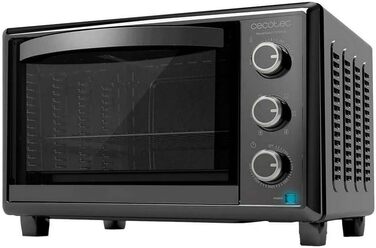 Мультифурна Cecotec Bake&Toast 1090 Black: 1000 Вт, 26 л, таймер, регулювання температури до 230ºC, решітка-гриль, лопатка, комплект