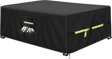 Накладна захисна для садово-патіо меблів, 420D Оксфорд, водонепроникна, UV-стійка, з вентиляційними отворами (160x100x74 см)