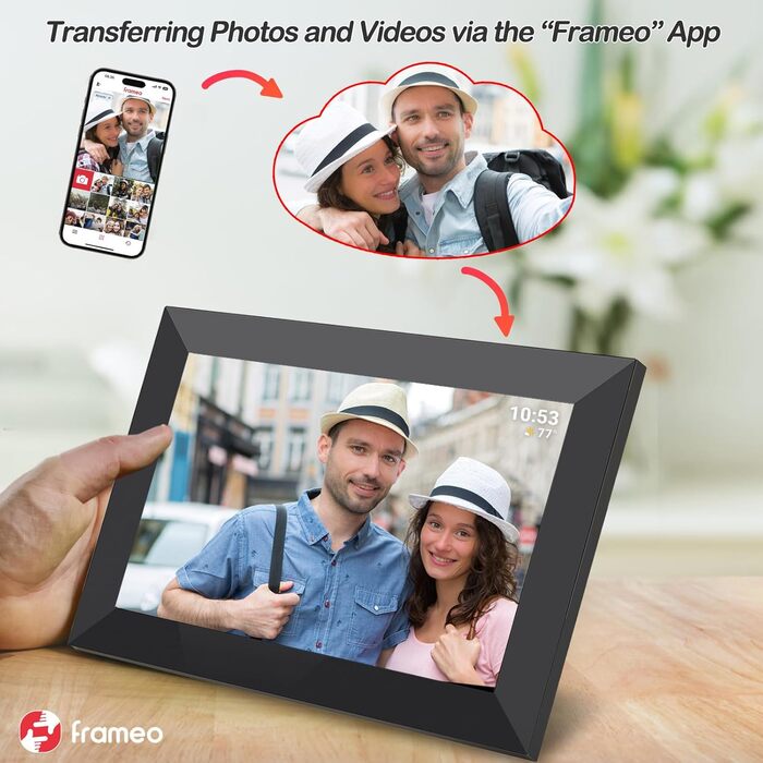 Frameo Цифровий фоторамка WiFi 10.1